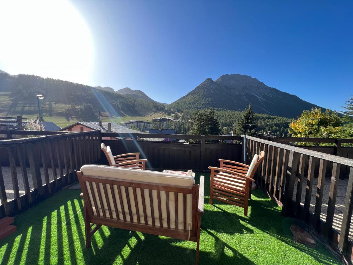 Les Tanieres De Montgenevre - La Marmotte - Duplex 4 P Entierement Renove Avec Vue Magnifique Montgenèvre Exterior foto